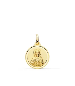 Sagrado Corazon De Jesus Bisel Oro 18K 16 Mm<Alda Joyeros Store