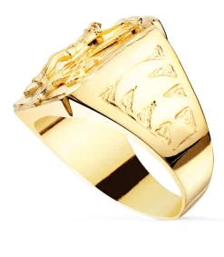 Sello Cristo De La Legion Oro Amarillo 18K<Alda Joyeros Fashion