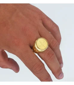 Sello Cruz San Benito Oro Amarillo 18K<Alda Joyeros Store