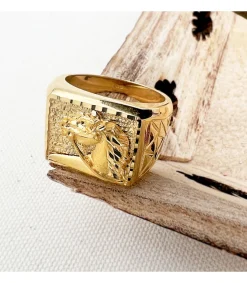 Sello De Hombre Caballo Oro Amarillo 18K<Alda Joyeros Clearance