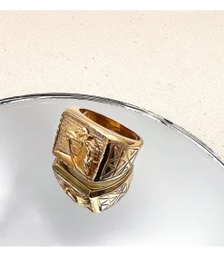 Sello De Hombre Caballo Oro Amarillo 18K<Alda Joyeros Clearance