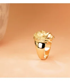 Sello De Hombre Indio Oro Amarillo 18K<Alda Joyeros Store