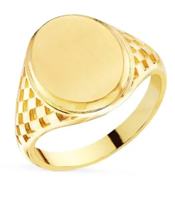 Sello Hombre Oro Amarillo 18K Rombos<Alda Joyeros Online