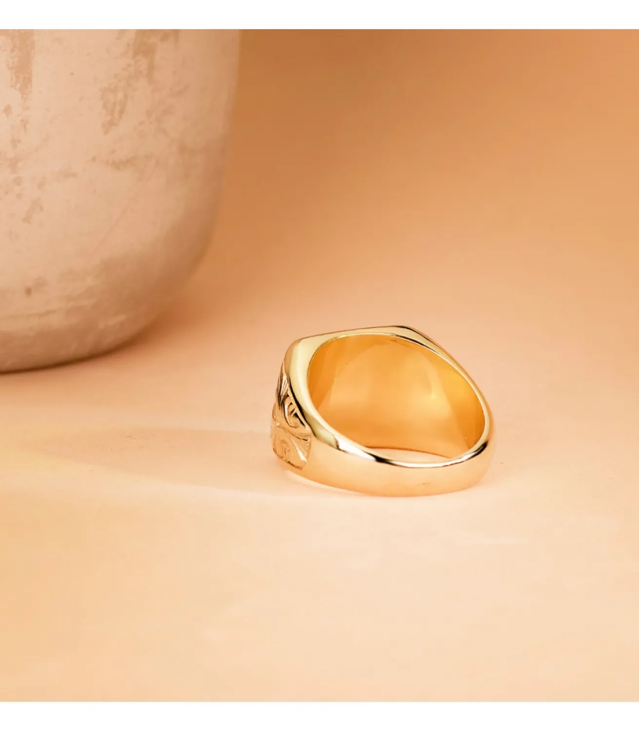 Sello Hombre Oro 18K Abraham Macizo<Alda Joyeros Best Sale