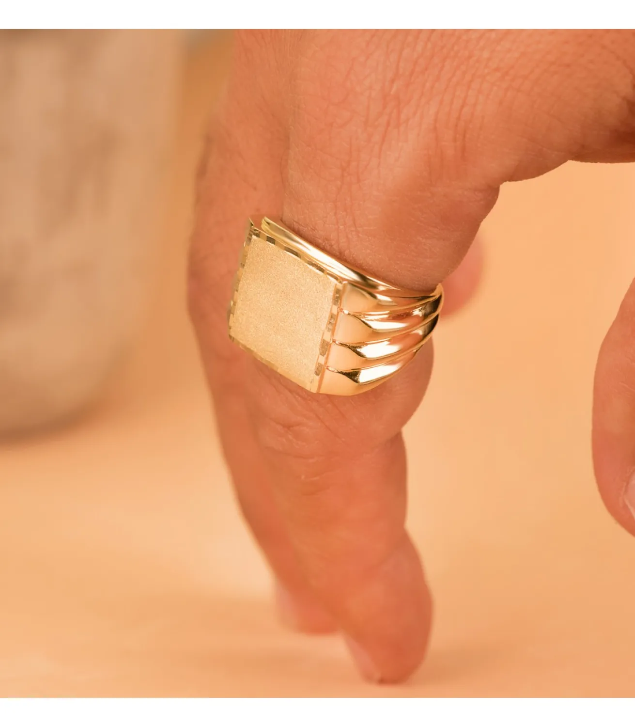 Sello Hombre Oro 18K Arnau Macizo<Alda Joyeros New