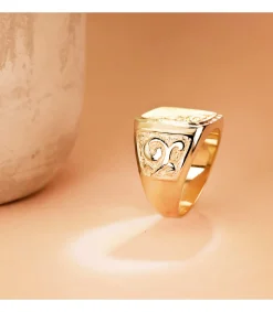 Sello Hombre Oro 18K Erik Macizo<Alda Joyeros Hot