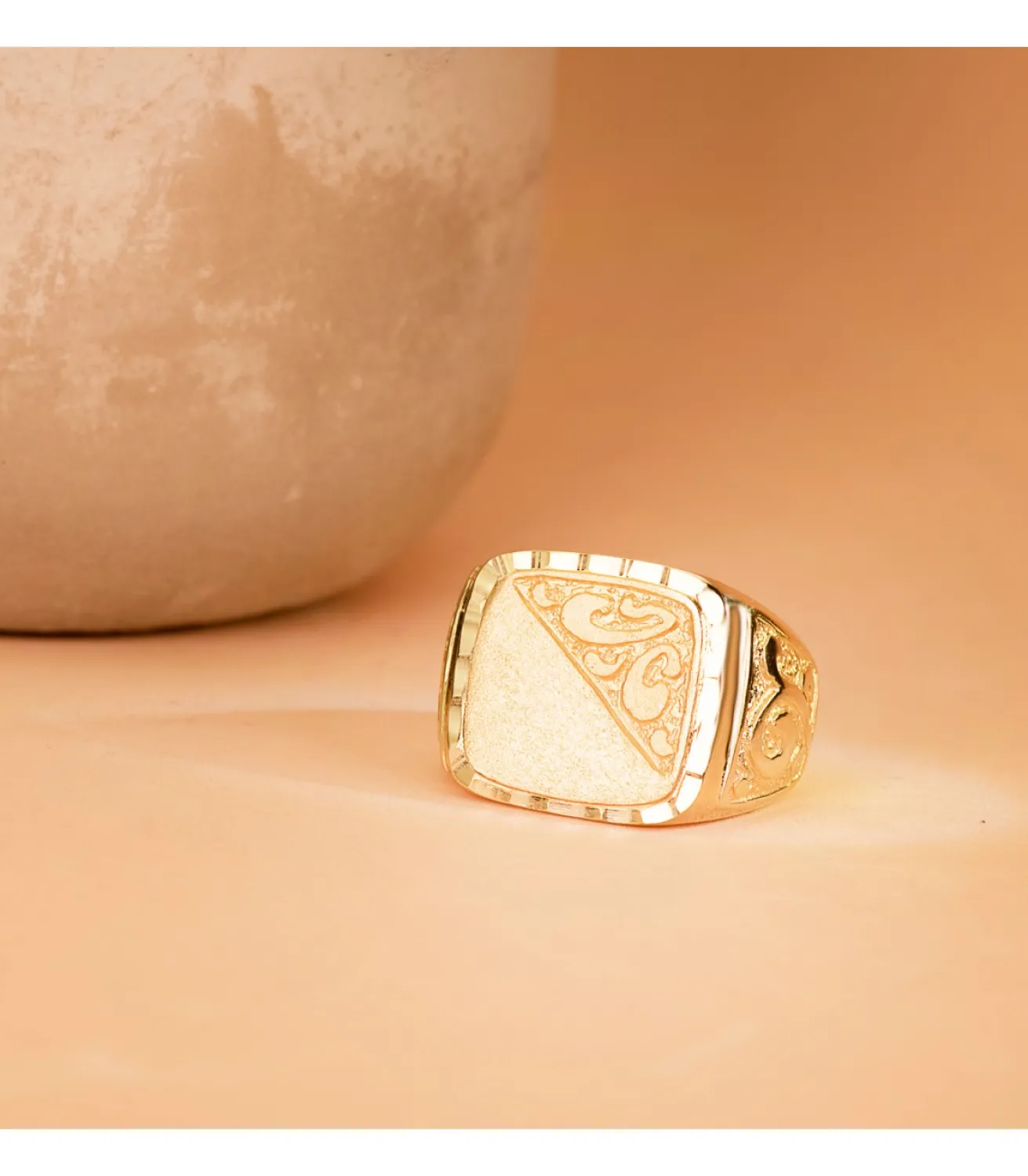 Sello Hombre Oro 18K Erik Macizo<Alda Joyeros Hot