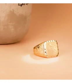 Sello Hombre Oro 18K Erik Macizo<Alda Joyeros Hot