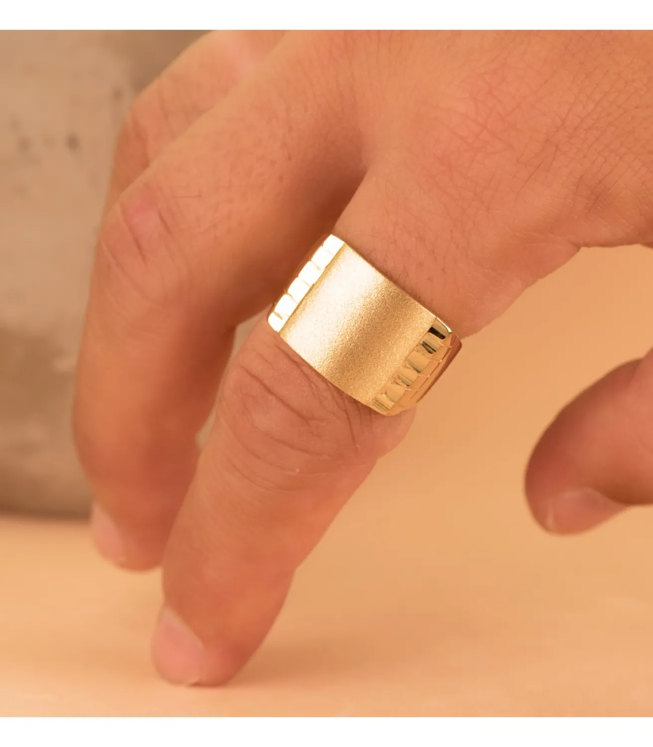 Sello Hombre Oro 18K Jairo Macizo<Alda Joyeros Store