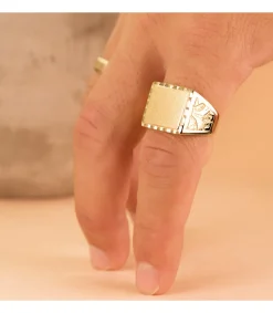 Sello Hombre Oro 18K Nael Macizo<Alda Joyeros Flash Sale