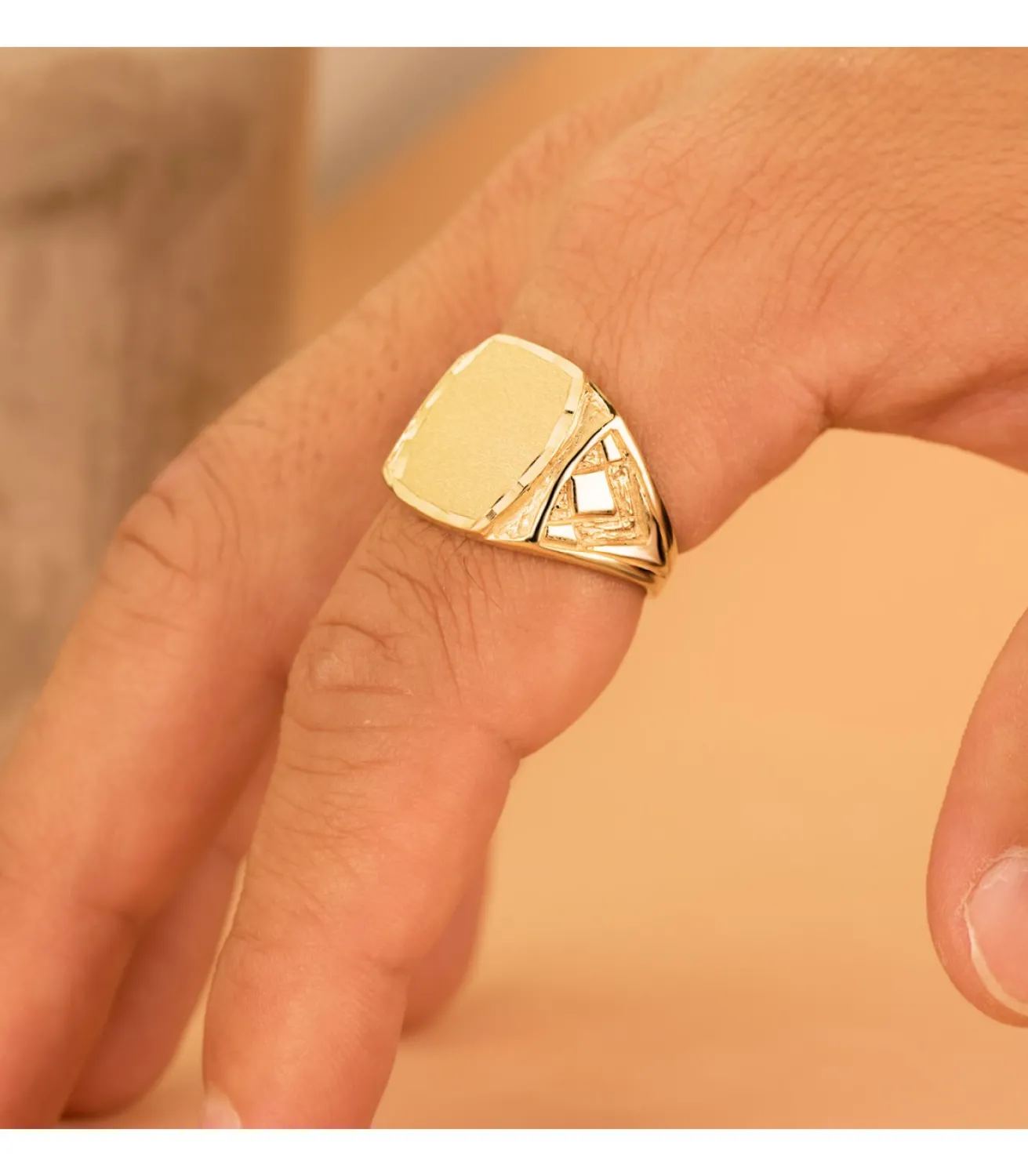 Sello Hombre Oro 18K Roi Macizo<Alda Joyeros New