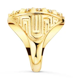 Sello Medalla Medusa Greca Oro Amarillo 18K<Alda Joyeros Discount