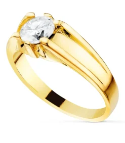 Solitario Hombre Cesar Amarillo Oro 18K<Alda Joyeros Cheap