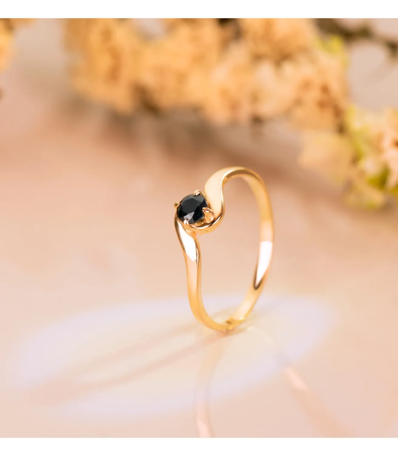 Solitario Idilio Duo Zafiro Oro Amarillo 18K<Alda Joyeros Cheap