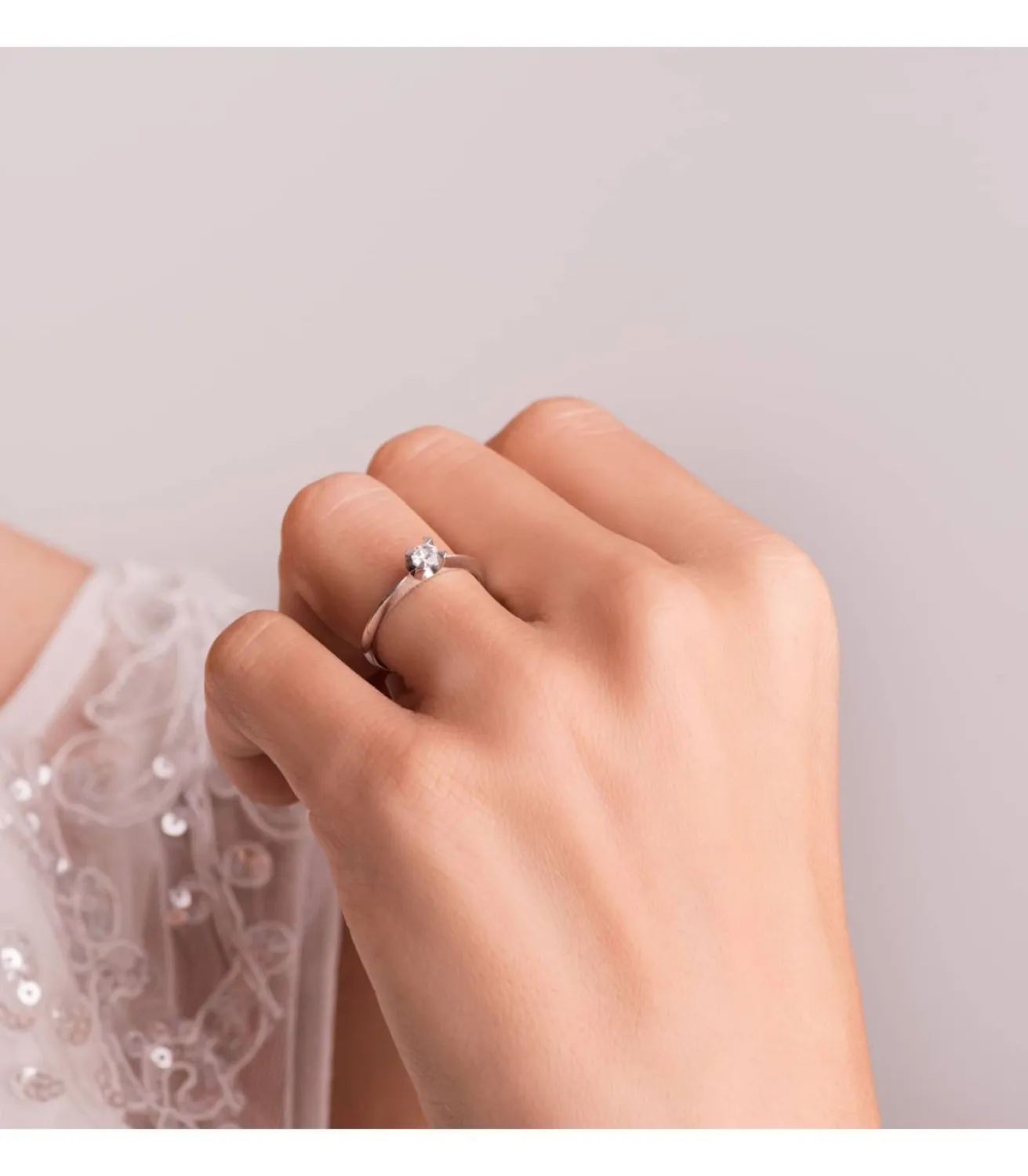 Solitario Veronessi 0.200 Qtes. 18 Ktes<Alda Joyeros Cheap