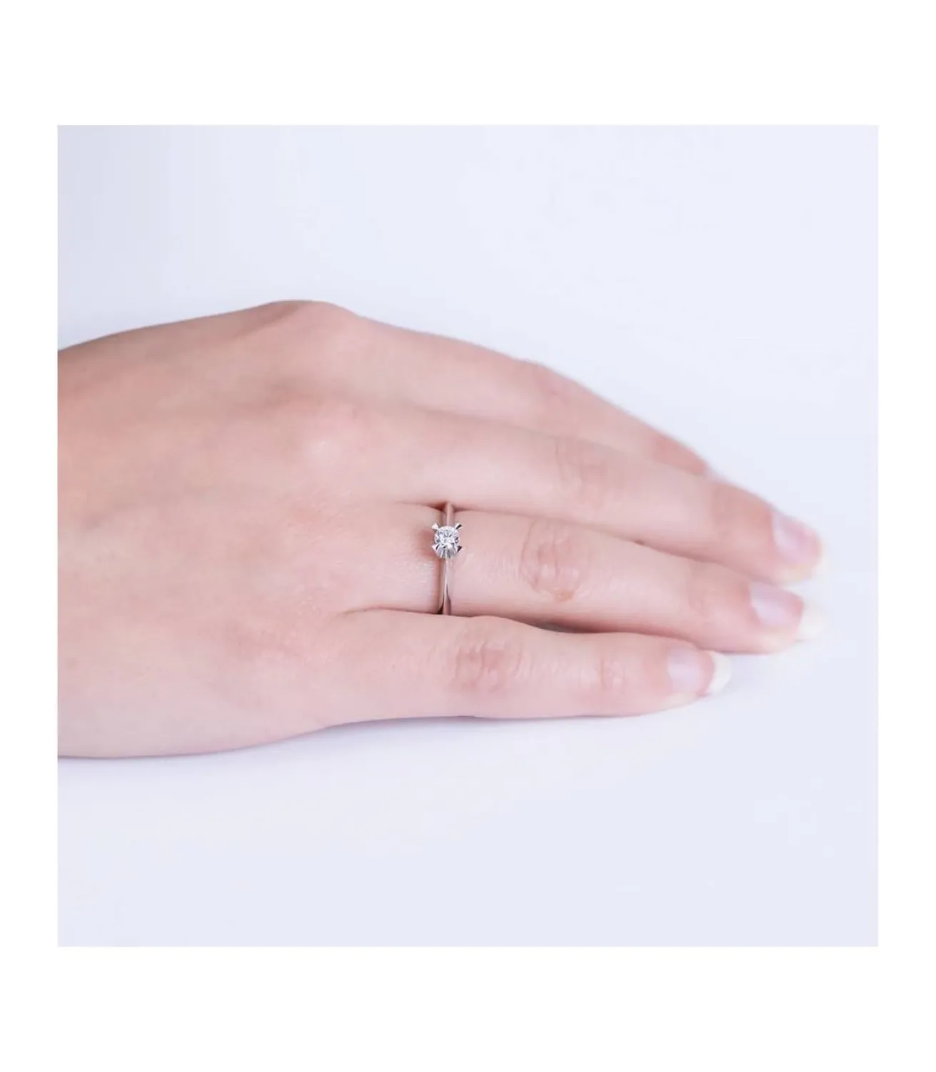 Solitario Veronessi 0.200 Qtes. 18 Ktes<Alda Joyeros Cheap