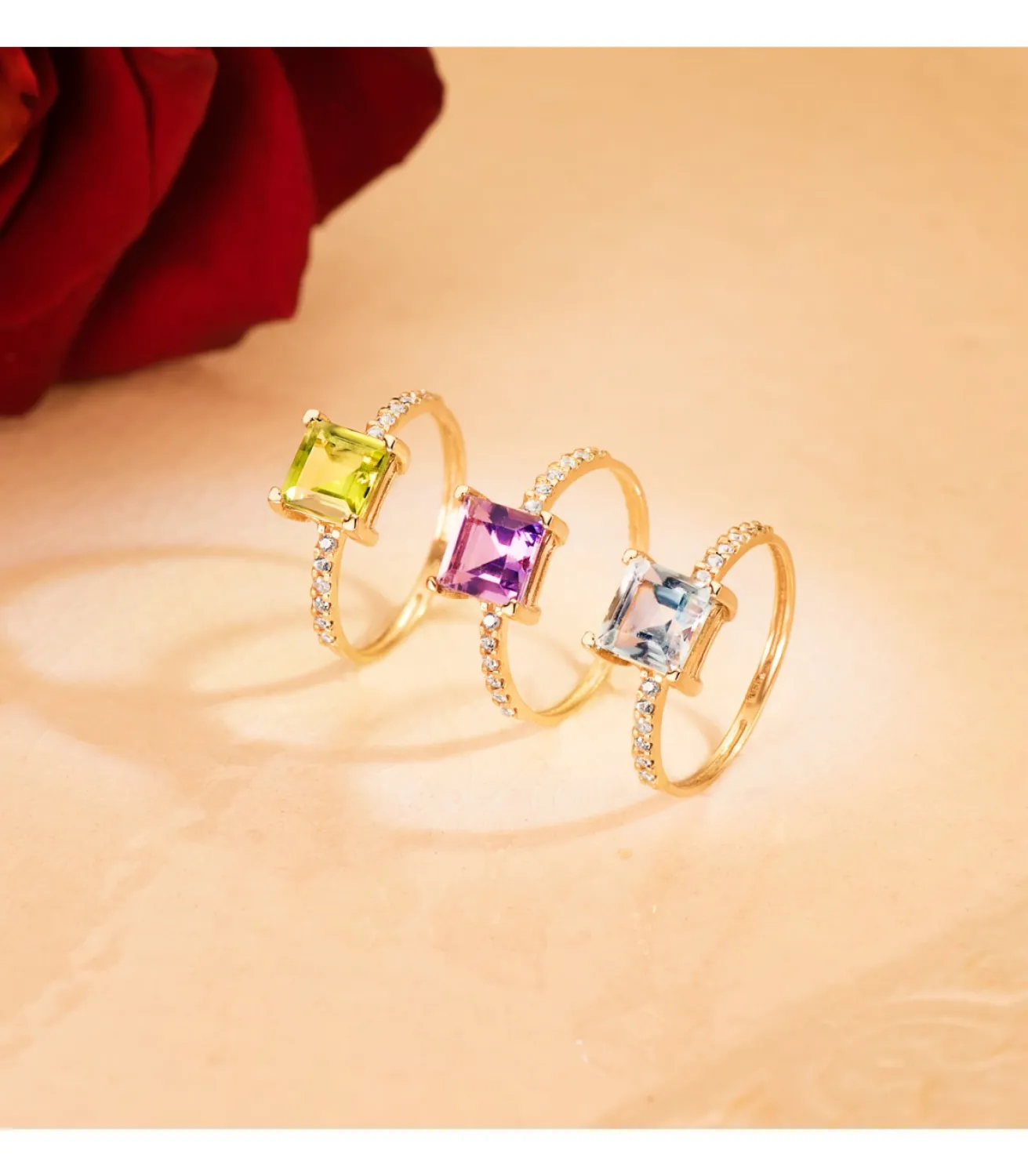 Sortija Mineral Oro Amarillo 18K Topacio Azul<Alda Joyeros Online