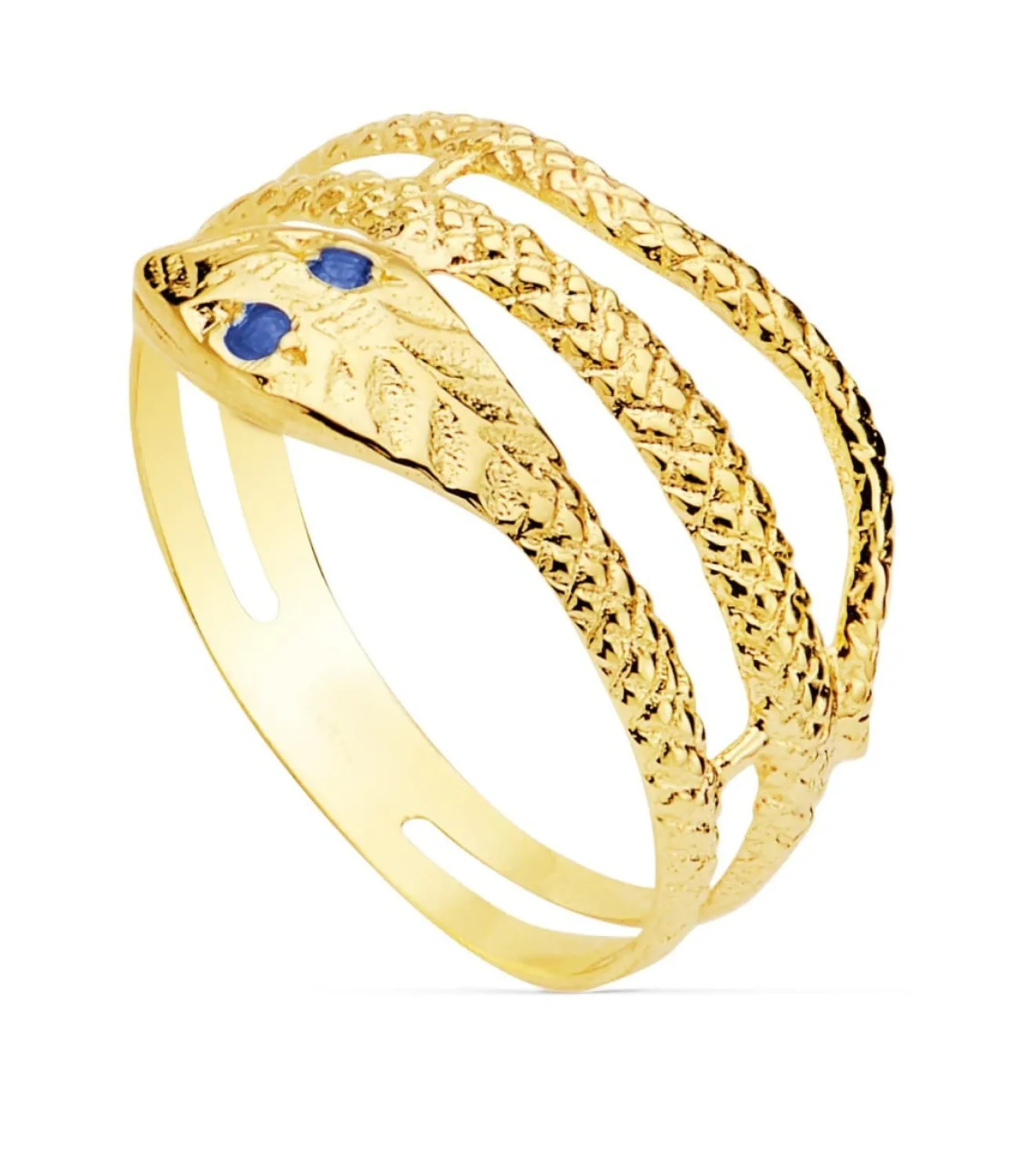 Sortija Mujer Serpiente Oro Amarillo 18K Zafiro<Alda Joyeros Outlet