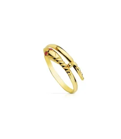 Sortija Oro Amarillo Serpiente 18 Ktes<Alda Joyeros Cheap