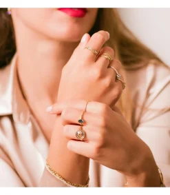 Sortija Serpiente Oro Amarillo Sonia 18 Ktes Zafiro<Alda Joyeros Best