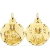 V. Carmen Y C. Jesus Oro 18K Escapulario Tallado 24Mm<Alda Joyeros Online