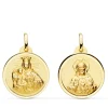 V. Carmen Y C. Jesus Oro 18K Escapulario Bisel 24Mm<Alda Joyeros Fashion