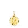 Virgen Niña Tallada Oro Amarillo 18 K 14 Mm<Alda Joyeros Shop
